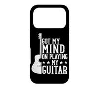 Got My Mind On Playing My Guitar Musician Music Guitarist Case for iPhone 17 Pro