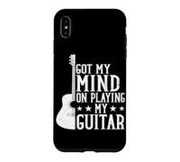 Got My Mind On Playing My Guitar Musician Music Guitarist Case for iPhone XS Max