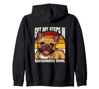 Got My Steps In Approximately Seven Bulldog Zip Hoodie