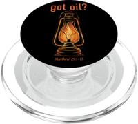 Got Oil? Rapture & Second Coming Matthew 25 Reminder Faith PopSockets PopGrip for MagSafe