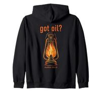Got Oil? Rapture & Second Coming Matthew 25 Reminder Faith Zip Hoodie