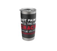 Got Pain I'll Take A Crack At It Chiropractor Chiropractic Stainless Steel Insulated Tumbler