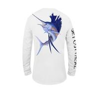 GOT Sports UPF 50+ UV Sun Protection Long Sleeve Performance T Shirt for Men and Women - Fishing, Hiking, Running - White - XL