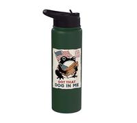 Got that Dog in Me Grumpy Frog Hot Dog 4th of July Japanese Stainless Steel Insulated Water Bottle