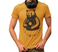 Got that on Vinyl T-Shirt - Fathers Day Music Gift Idea - organic cotton - screen printed graphic tee band t shirts japanese shirts gifts for men cottagecore - dad music shirt XL-Mustard