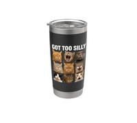 Got Too Silly Cats Nine Expressive Faces Stainless Steel Insulated Tumbler
