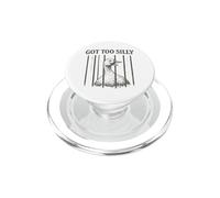 Got Too Silly Funny Duck In Bars Design PopSockets PopGrip for MagSafe