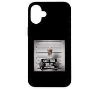 Got Too Silly Funny Goose Mugshot Case for iPhone 16 Plus