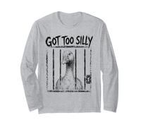 Got Too Silly; Funny Goose Pun, Goose Long Sleeve T-Shirt