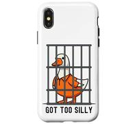 Got Too Silly Funny Goose Pun Humor for Animal Lovers Case for iPhone X/XS