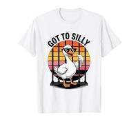 Got Too Silly Funny Goose Retro Sunglasses Jail Bird Meme T-Shirt