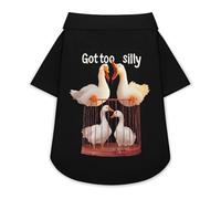 Got Too Silly Goose Cute Dog Shirt Button Down Cats Clothes T-Shirts for Small Medium Large Pet