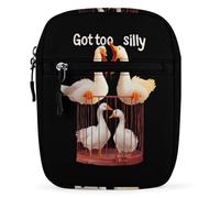 Got Too Silly Goose Funny Crossbody Bags Portable Sling Shoulder Bag