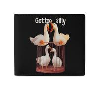 Got Too Silly Goose Funny Wallets Slim Soft Front Pockets Bifold Wallet with ID Credit Card Holder