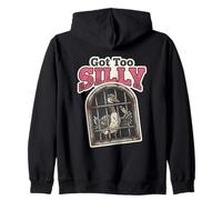 Got Too Silly Goose Meme Funny Goose Cute Goose Zip Hoodie