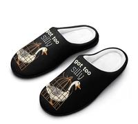 Got Too Silly Goose Men's Cotton Slipper Shoes Soft Anti-skid Printed Sole Home Shoe for House Indoor Outdoor