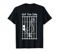 Got Too Silly World's Silliest Goose In Jail Locked Up Funny T-Shirt
