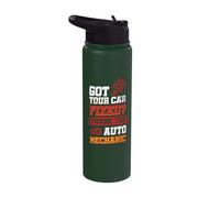 Got Your car Fixed? Thank The Auto Mechanic Stainless Steel Insulated Water Bottle