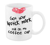 GOT YOUR LIPSTICK MARK STILL ON MY COFFEE CUP JOKE MUG + FREE GIFT
