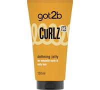 got2b Curlz Defining Jelly 150ml, Touchable Moisture & Bounce, Frizz Control, with Red Algae Extract, for Naturally Curly & Coily Hair, Vegan Formula*