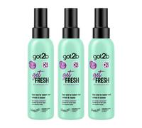 Got2b Dry Shampoo get Fresh Mist 150ml Instant Freshness, 3 Pack