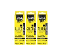 Got2B 'gel' Glued B&e Tint Black 16Ml (3 Pack) - Strong Hold & Flyaway Control Black