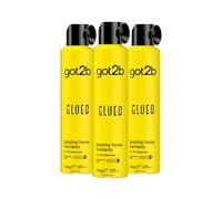 got2b Glued Blasting Freeze Hairspray 300 ml, Glued Hairspray for up to 72h Ultra Strong Hold, Hairspray got2b, For Extreme Hairstyles, Vegan* Formula (Pack of 3)