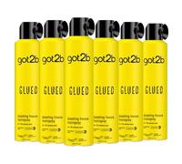 Schwarzkopf got2b Glued Blasting Freeze Spray, Strong hold Hairspray for Up to 72 Hours, Vegan, Silicone Free, 300 ml - Pack of 6