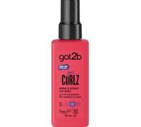 Got2b Got Curlz Define & Protect Curl Spray 150ml - Curl Defining Heat Protection Spray for Curly & Wavy Hair, Frizz Control, Lightweight Leave-In Styling Spray