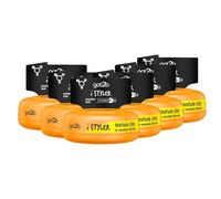 Got2B iStyler, Long Lasting Hold, No White Residue, Silicone Free, Texture Matt Finish Hair Clay, 75 ml, 6 Pack