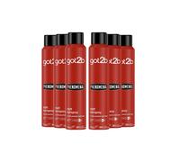 Got2B Men's Matt 'hair Spray' 6X200Ml In Red Red