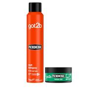 got2b Phenomenal Texture Clay 100 ml, Fearless Hold, Matt Looks with Texturised Finish and got2b Phenomenal Matt Hairspray 200 ml, Dramatic Hold, 24h Powerful Matt Looks