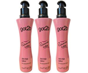 got2b SCHMUSEKATZE 3 x 200 ml Vegan Anti-Frizz Lotion for All Hair Types