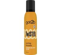 got2b Twisted Curling Mousse 250 ml, Chill Hold Mousse for Curly Hair, 96h Long-Lasting Anti-Frizz Effect, Moisturised Feeling, Vegan Formula