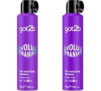 got2b Volume Hairspray Volumania, Vegan, Strong Hold, 300ml (Pack of 2)