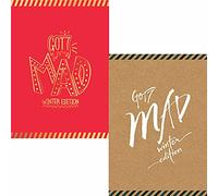GOT7 - GOT7 [ MAD ] 4th Mini Album [ HAPPY + MERRY ] 2 Ver FULL SET. 2ea CD+2ea Lyrics+2ea Diary+6ea Sticker+44ea Post Card+4ea Paper Frame+2ea Store Gift Photo Card K-POP SEALED+TRACKING NUMBER