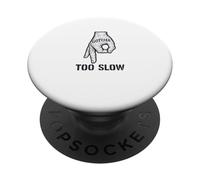 Gotcha Too Slow Funny Prank Hand Circle Game Vintage Graphic PopSockets Adhesive PopGrip