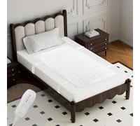 GOTCOZY Electric Blanket Single - 135cm x 65cm Single Control Heated Fitted Mattress Underblanket with 5 Heating Levels & 10 Hours Auto-Off Timer,Machine Washable,Overheat Protection