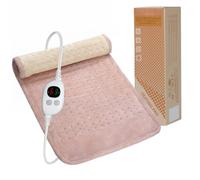 GOTCOZY Heating Pad 30×60cm with 6 Heat Levels & 3H Auto Off Pink | Heat Pad for Back Pain Relief,Neck Shoulder,Cramps,Soft Flannel,Machine Washable,Fast Heating Technology,Gifts for Mom