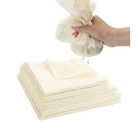 GOTDYBST 13PCS Cheesecloth for Straining, 5 Muslin Cloths for Cooking Unbleached 50×50cm, 3 Hemmed Cheese Cloth Cotton 45×45cm, 5 Reusable Cheese Cloths for Straining 40×40cm, for Filtering Yogurt