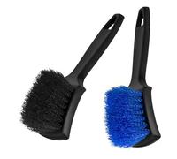 GOTDYBST Detailing Car Wheel Cleaning Brush: 2 Pcs Tyre Brushes,Alloy Wheel Brush - Easy Dirt Removal Bristles with Comfortable Handle,for Tires, Rims, Motorcycles, Bicycles, Boats