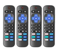 Gotellx 4 Pack Replacement Remote Controls Compatible with Roku Smart TV, Infrared Remotes for TCL/Hisense/Sharp/Philips/Onn/Element/Insignia Roku TV (Not Compatible with Roku Stick, Box or Speaker)