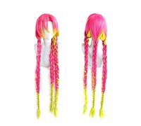 Goth Anime Cosplay Wig Synthetic Heat Resistant Halloween Costume Role Play Party Wigs Kanroji Mitsuri
