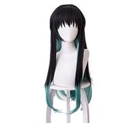 Goth Anime Cosplay Wig Synthetic Heat Resistant Halloween Costume Role Play Party Wigs Tokitou Muichirou -3