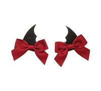 Goth Bat Wing Bowknot Hairpins Hot Girls Punk Duckbill Hair Clip Halloween Punk Ponytail Bangs Hair Clip For Woman Hair