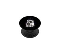 Goth Bird Energy Raven Crystal PopSockets Adhesive PopGrip