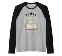 Goth Book Lover Dark Academia Witchy Bookish Occult Literary Raglan Baseball Tee