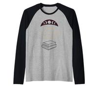 Goth Book Lover Dark Academia Witchy Bookish Occult Literary Raglan Baseball Tee