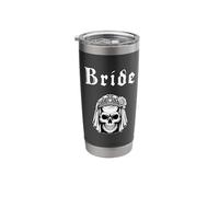 Goth Bride to Be Wedding Witchcraft Emo Alternative Skull Stainless Steel Insulated Tumbler