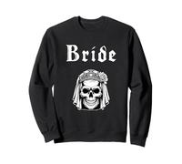 Goth Bride To Be Wedding Witchcraft Emo Alternative Skull Sweatshirt